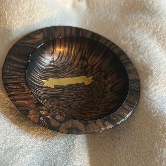 Elegant Brown Swirl Dining Bowl
